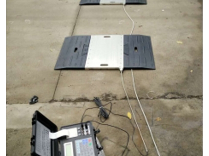 番禺華圣物流園便攜式地磅安裝